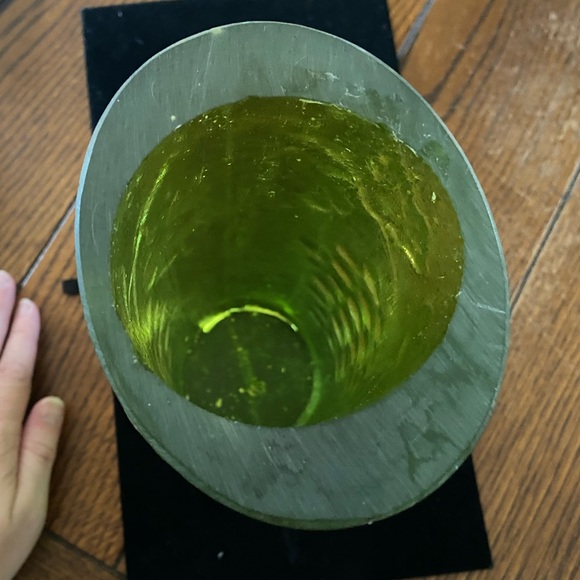 Vintage Resin Mid Century Sascha Brastoff Green Grape Themed Vase - Picture 7 of 12